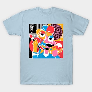 World Art Day Paint T-Shirt